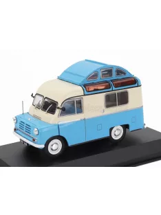   Edicola - BEDFORD CA CALTHORPE CAMPER 1957 - BLISTER BOX LIGHT BLUE CREAM