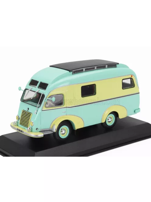Edicola - RENAULT GOELETTE DIGUE CAMPER 1951 - BLISTER BOX VERY LIGHT GREEN YELLOW