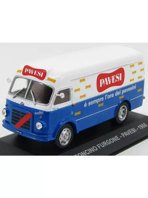 Edicola - OM FIAT LEONCINO FURGONE VAN PAVESI 1960 WHITE BLUE