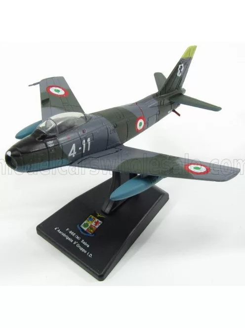 Edicola - NORTH AMERICAN SABRE F86E CACCIA 4th AEROBRIGATA 9th GRUPPO I.D. MILITARY AIRPLANE 1949 11cm X 11cm MILITARY CAMOUFLAGE