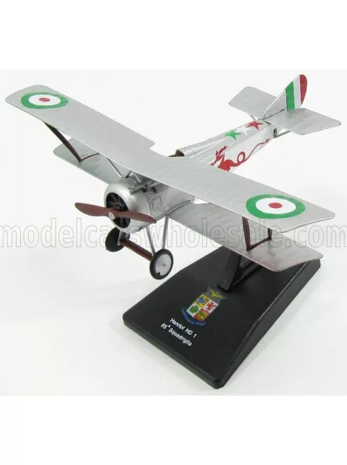 Edicola - HANRIOT HD1 CACCIA 85th SQUADRIGLIA MILITARY AIRPLANE 1916 8cm X 12cm SILVER