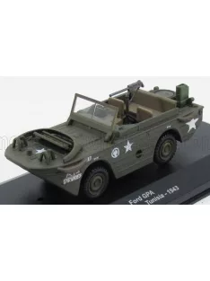   Edicola - FORD USA GPA ANFIBIO USA ARMY TUNISIA 1943 - DAMAGE DISPLAY BOX MILIRTARY GREEN