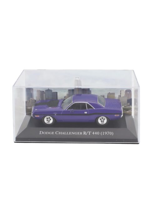 Edicola - DODGE CHALLENGER R/T 440 COUPE 1970 - CON VETRINA - WITH SHOWCASE PURPLE