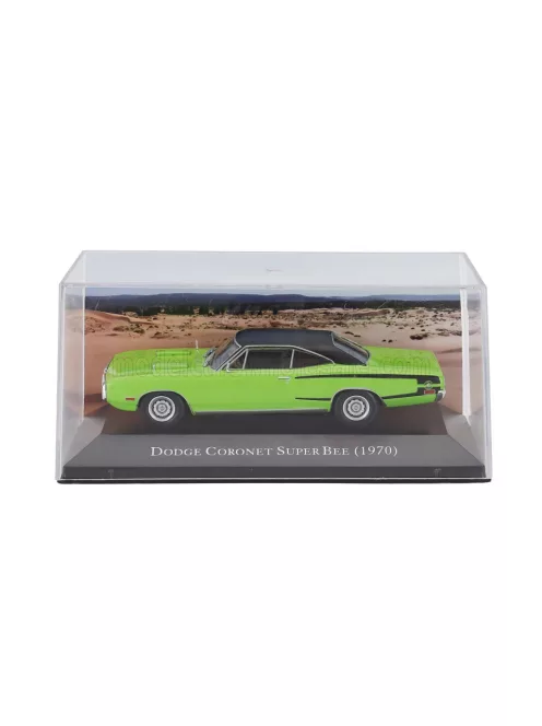Edicola - DODGE CORONER SUPER BEE 1972 - CON VETRINA - WITH SHOWCASE GREEN BLACK
