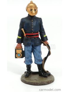   Edicola-Figures - Vigili Del Fuoco Vigile Del Fuoco Francese - French Fire Engine 1893 Blue Black