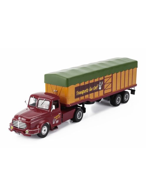 Edicola - WILLEME LC610 TRUCK TRANSPORTS DU CERF 1952 - WITHOUT CARD BOX RED ORANGE GREEN
