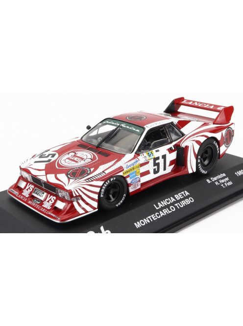 Edicola - LANCIA BETA MONTECARLO TURBO TEAM LANCIA CORSE N 51 24h LE MANS 1980 B.DARNICHE - H.HEYER - T.FABI RED WHITE