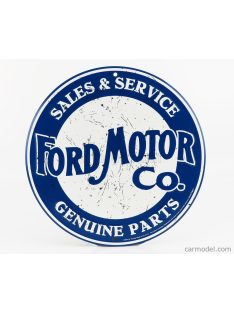   Edicola - Accessories Metal Plate - Ford Motor Co. Sales & Service Blue White