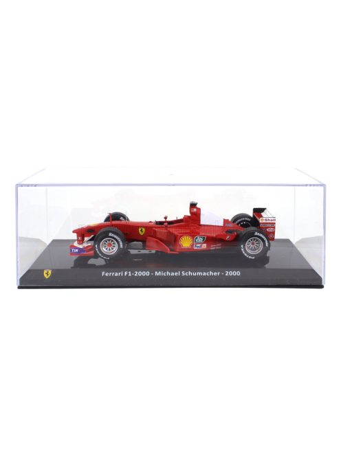 Edicola - FERRARI F1  F2000 N 3 WORLD CHAMPION SEASON 2000 MICHAEL SCHUMACHER - CON VETRINA - WITH SHOWCASE RED WHITE
