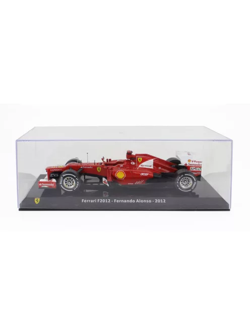 Edicola - FERRARI F1 F2012 N 5 SEASON 2012 FERNANDO ALONSO - CON VETRINA - WITH SHOWCASE RED WHITE