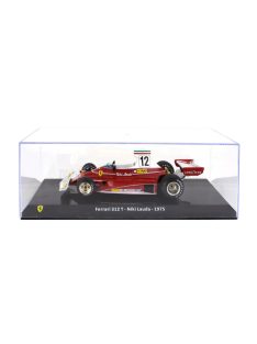   Edicola - FERRARI F1 312T TEAM FERRARI SEFAC N 12 WORLD CHAMPION SEASON 1975 NIKI LAUDA - CON VETRINA - WITH SHOWCASE RED WHITE