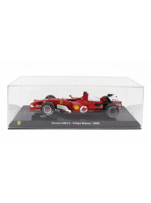 Edicola - FERRARI F1  248 F1 N 6 SEASON 2006 FELIPE MASSA - CON VETRINA - WITH SHOWCASE RED WHITE