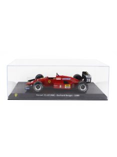   Edicola - FERRARI F1  87/88C N 28 SEASON 1988 GERARD BERGER - CON VETRINA - WITH SHOWCASE RED BLACK
