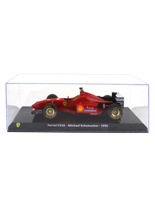 Edicola - FERRARI F1 F310 N 1 SEASON GP 1996 MICHAEL SCHUMACHER - CON VETRINA - WITH SHOWCASE RED