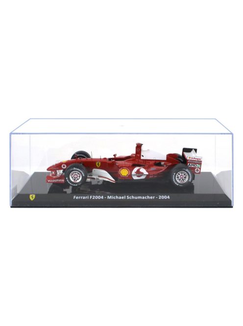 Edicola - FERRARI F1  F2004 N 1 WORLD CHAMPION SEASON 2004 MICHAEL SCHUMACHER - CON VETRINA - WITH SHOWCASE RED