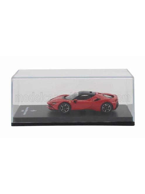 Edicola - FERRARI SF90 STRADALE HYBRID 1000hp 2019 - CON VETRINA - WITH SHOWCASE ROSSO CORSA - RED