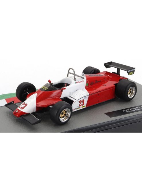 Edicola - ALFA ROMEO F1  182 N 23 SEASON 1982 BRUNO GIACOMELLI WHITE RED