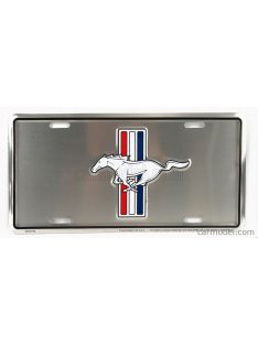  Edicola - Accessories Funny Metal Plate - Ford Mustang Logo Silver