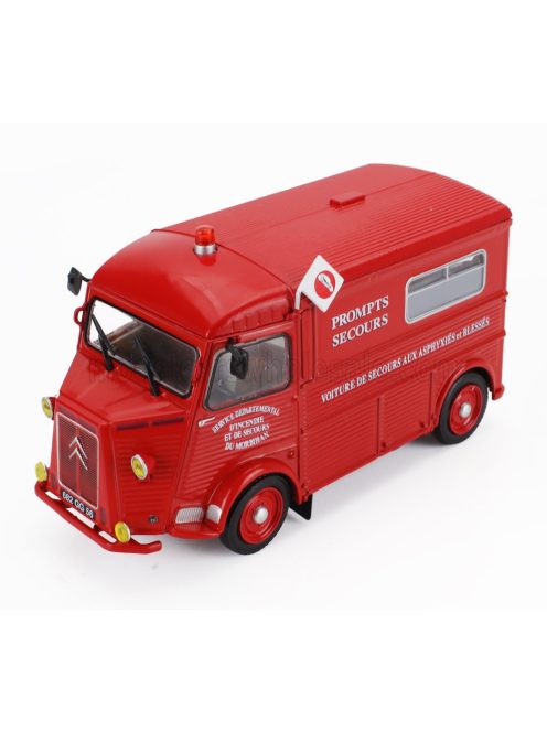 Edicola - CITROEN TYPE H VAN VOITURE DE SECOURS AUX ASPHYXIES ET BLESSES FIRE ENGINE 1968 RED