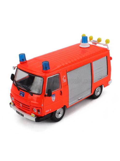 Edicola - PEUGEOT J9 VAN VEHICULE DE SECOURS ROITER FIRE ENGINE 1982 ORANGE FLUO SILVER