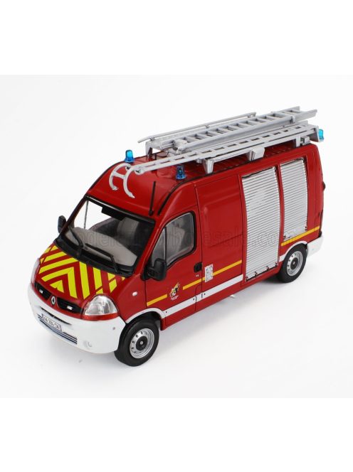 Edicola - RENAULT MASTER VAN SECOURS D'URGENCE FIRE ENGINE 2003 RED WHITE SILVER