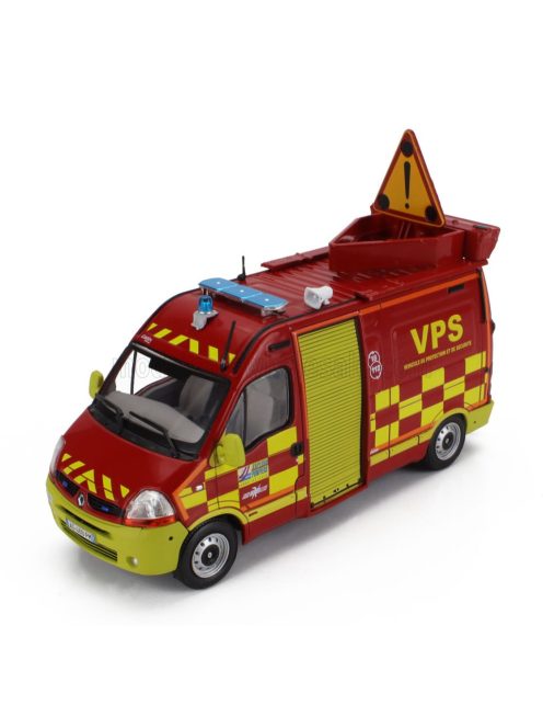 Edicola - RENAULT MASTER VAN VPS VEHICULE DE PROTECTION ET DE SECURITE FIRE ENGINE 2003 RED YELLOW