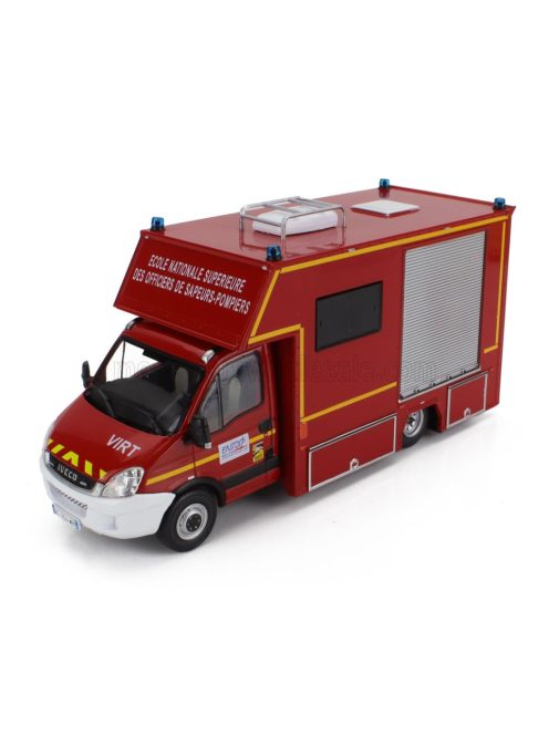Edicola - IVECO FIAT DAILY VAN VEHICULE D'INTERVENTION RISQUES TECHNOLOGIQUES FIRE ENGINE 2014 RED WHITE SILVER