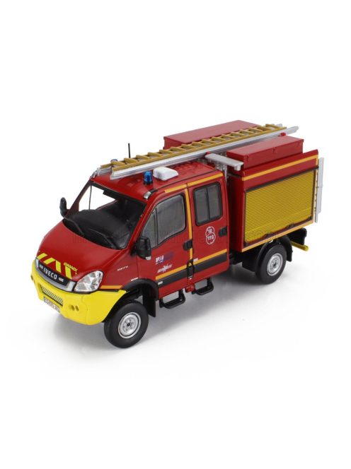 Edicola - IVECO FIAT DAILY VAN 4x4 GIMAEX DOUBLE CABINE FIRE ENGINE 2014 RED YELLOW