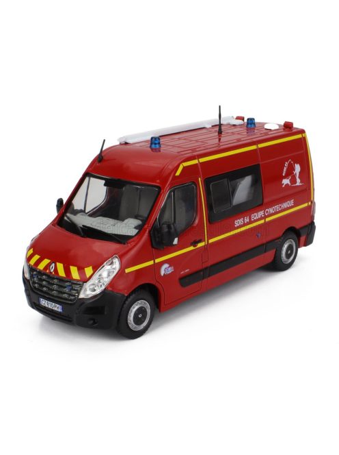 Edicola - RENAULT MASTER VAN FIRE ENGINE SDIS 64 EQUIPE CYNOTECHNIQUE 2014 RED YELLOW