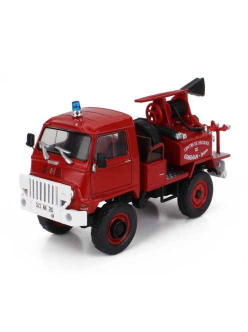 Edicola - RENAULT SUPER CASTOR TANKER TRUCK FIRE ENGINE CENTRE DE SECOURS DE GRIGNAN DROME 1976 RED