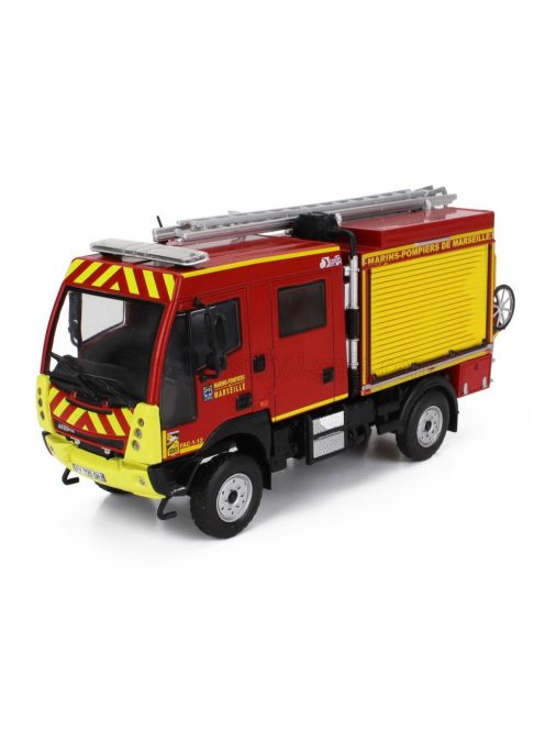 Edicola - GALLIN AEBI MT 750 VPI TANKER TRUCK FIRE ENGINE MARINES MARSEILLE 2017 RED YELLOW