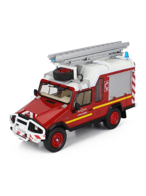 Edicola - UMM ALTER 4x4 FIRE ENGINE RHONE 1989 RED WHITE SILVER