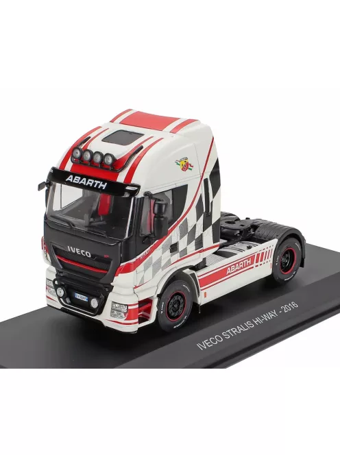 Edicola - IVECO FIAT STRALIS E5 HI-WAY TRACTOR TRUCK ABARTH 2-ASSI 2016 WHITE RED BLACK