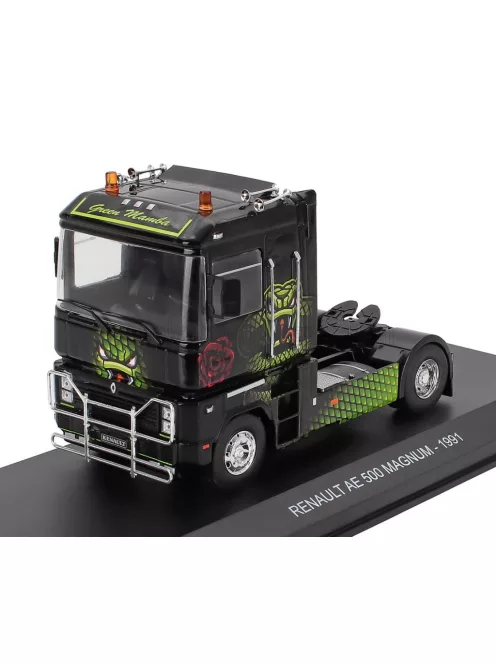 Edicola - RENAULT MAGNUM AE500 TRACTOR TRUCK 2-ASSI 1991 - GREEN MAMBA BLACK