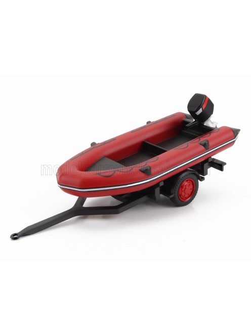 Edicola - ACCESSORIES TRAILER WHITE BOAT - FIRE ENGINE - VIGILI DEL FUOCO - FEUERWEHR 