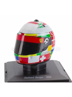   Edicola - HELMET F1 CASCO HELMET GERHARD BERGER TEAM SCUDERIA FERRARI 412T2 SEASON 1995 VARIOUS