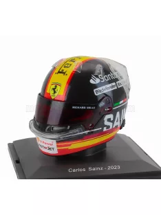   Edicola - HELMET F1 CASCO HELMET CARLOS SAINZ TEAM SCUDERIA FERRARI SF-23 3rd MONZA ITALY GP 2023 BLACK RED