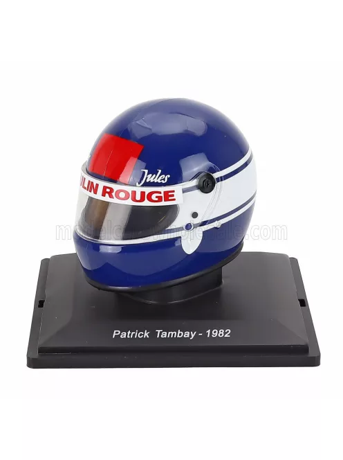 Edicola - HELMET F1 CASCO HELMET PATRICK TAMBAY TEAM SCUDERIA FERRARI 126 C2 SEASON 1982 BLUE WHITE