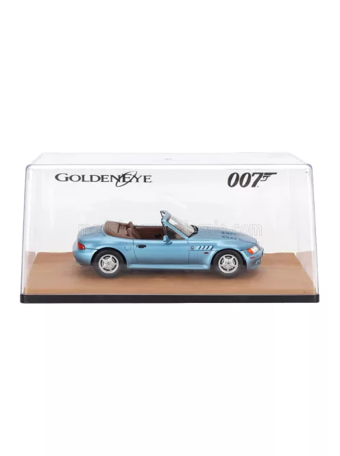 Edicola - BMW Z3 SPIDER 1999 - 007 JAMES BOND - GOLDENEYE - CON VETRINA - WITH SHOWCASE BLUE MET