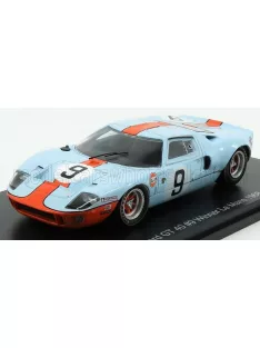   Edicola - FORD USA GT40 4.9L V8 TEAM JW AUTOMOTIVE ENGINEERING GULF N 9 WINNER 24h LE MANS 1968 LUCIEN BIANCHI - P.RODRIGUEZ LIGHT BLUE