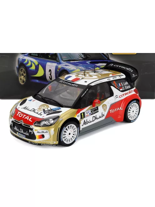 Edicola - CITROEN DS3 WRC TOTAL ABU DHABI N 1 RALLY ARGENTINA 2013 S.LOEB - D.ELENA RED GOLD WHITE
