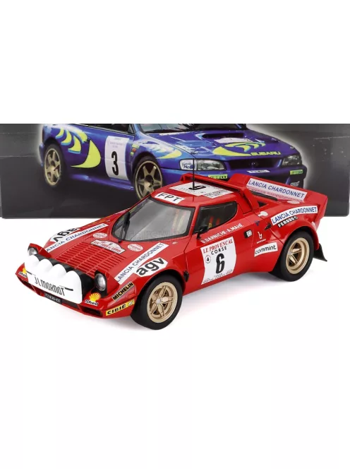 Edicola - LANCIA STRATOS HF CHARDONNET N 6 WINNER RALLY TOUR DE CORSE 1975 B.DARNICHE - A.MAHE RED