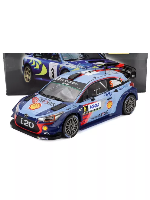 Edicola - HYUNDAI i20 WRC COUPE N 5 WINNER RALLY TOUR DE CORSE 2017 T.NEUVILLE - N.GILSOUL 2 TONE BLUE