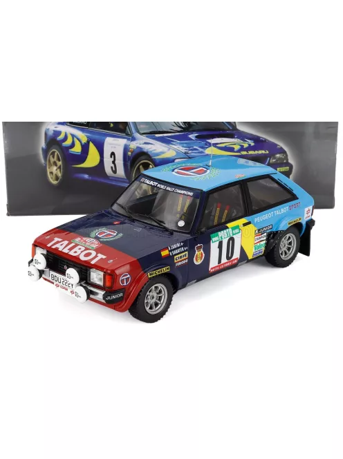 Edicola - TALBOT SUNBEAM LOTUS (night version) N 10 RALLY PORTUGAL 1983 ANTONIO ZANINI - VICTOR SABATER 2 TONE BLUE RED