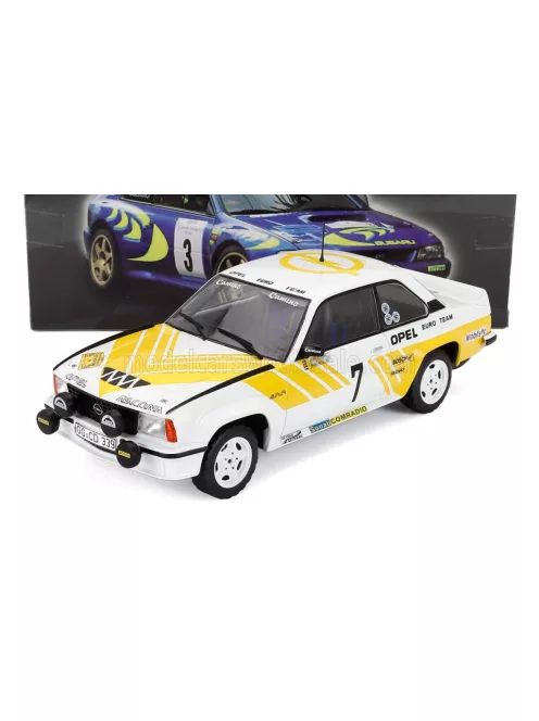 Edicola - OPEL ASCONA 400 (night version) N 7 WINNER RALLY SWEDEN 1980 ANDERS KULLANG - BRUNO BERGLUND WHITE YELLOW