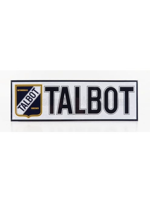 Edicola - Accessories 3D Metal Plate - Talbot White Black