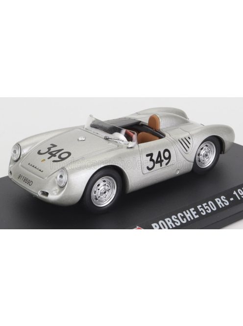 Edicola - PORSCHE 550RS SPIDER N 349 MILLE MIGLIA 1957 SILVER