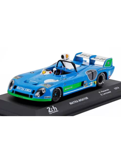 Edicola - MATRA SIMCA MS670B 3.0L V12 TEAM MATRA SPORT N 7 WINNER 24h LE MANS 1974 HENRI PESCAROLO - GERARD LARROUSSE BLUETTE GREEN WHITE