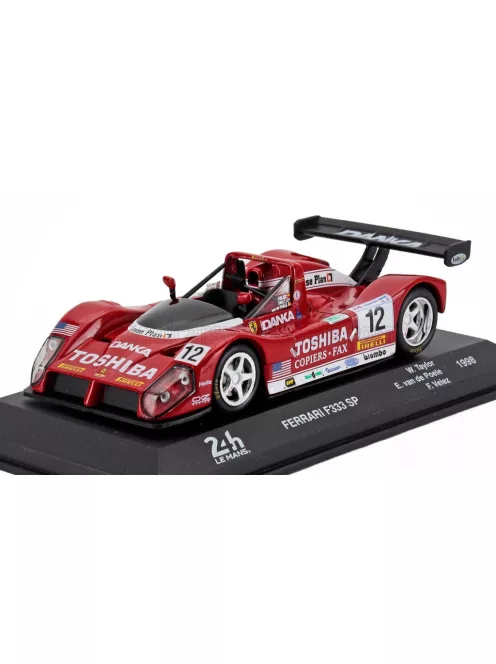 Edicola - FERRARI F333 SP F130E 4.0L V12 TEAM DOYLE RISI RACING N 12 WINNER LMP1 CLASS 24h LE MANS 1998 WAYNE TAYLOR - FERMIN VELEZ - ERIC VAN DE POELE - WITHOUT DISPLAY BOX RED WHITE