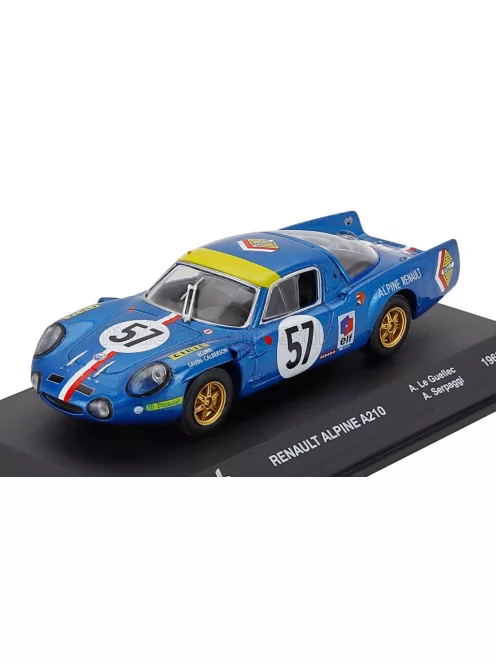Edicola - RENAULT ALPINE A210 TEAM ECURIE SAVIN CALBERSON N 57 24h LE MANS 1968 ALAIN LEGUELLEC - ALAIN SERPAGGI BLUETTE YELLOW